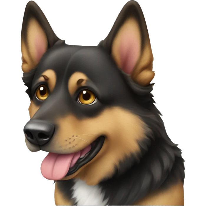 Bouledog and berger allemand  emoji