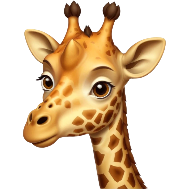 Shocked giraffe  emoji