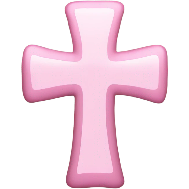 light pink cross  emoji