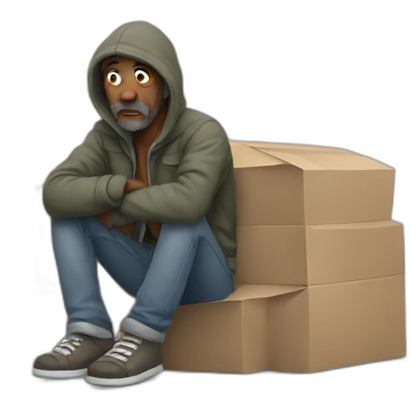 homeless in usa emoji