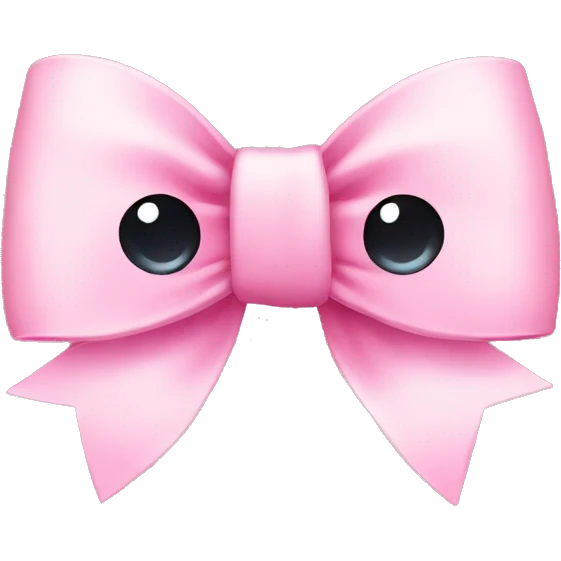 Cute pink bow emoji