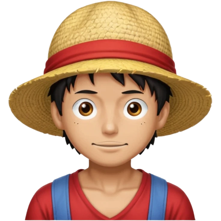 a man with Luffy hat emoji