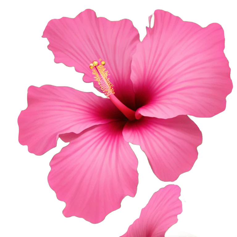 Pink hibiscus  emoji