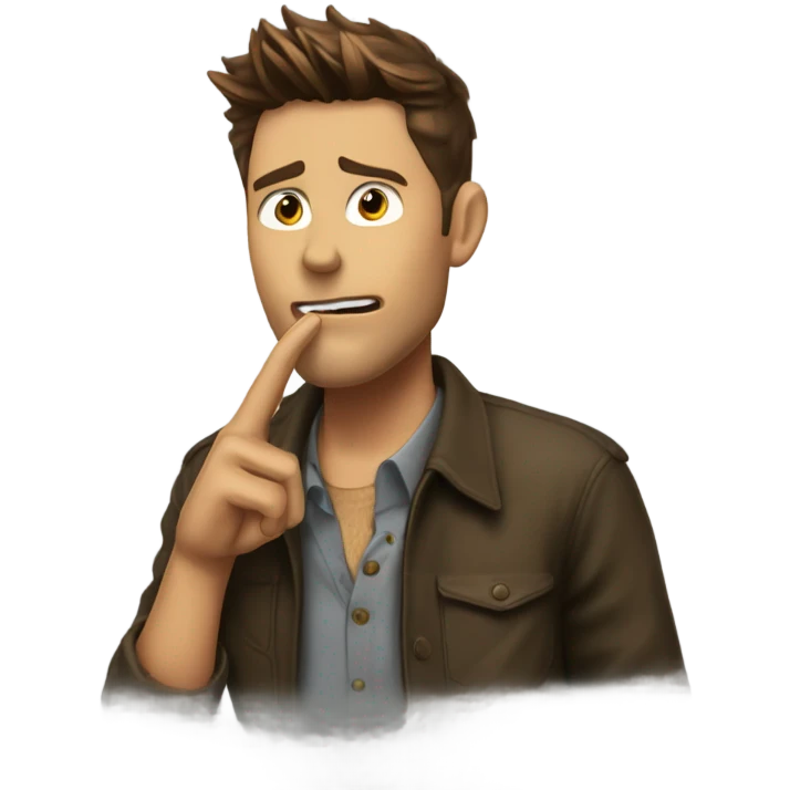 Dean Winchester blowing a kiss emoji