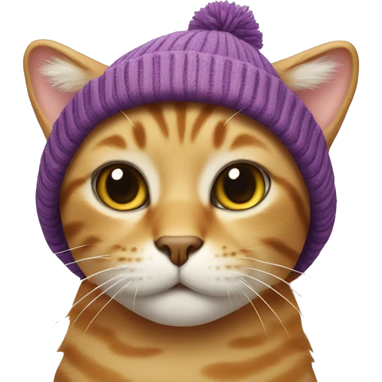 cat wearing a beanie emoji