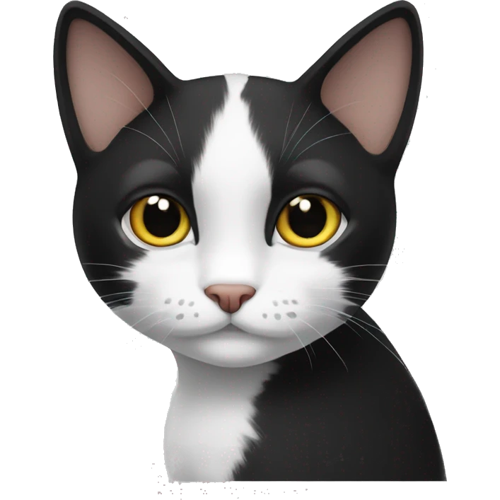 A black and white cat named bandit emoji