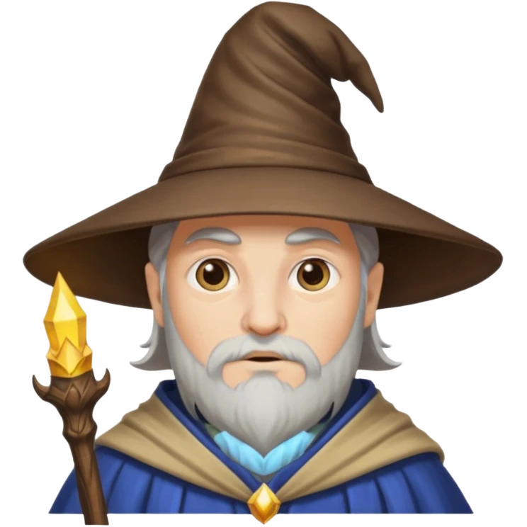 wizard doing a side eye to his left emoji