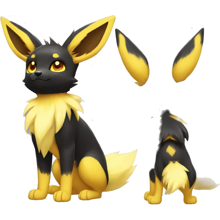 Jolteon-Umbreon-Flareon full body emoji