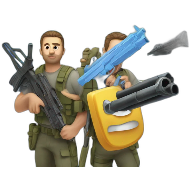 paranoid weapon parody emoji