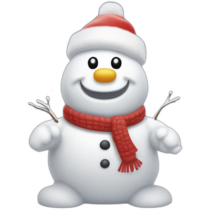 michelin man christmas snowman emoji