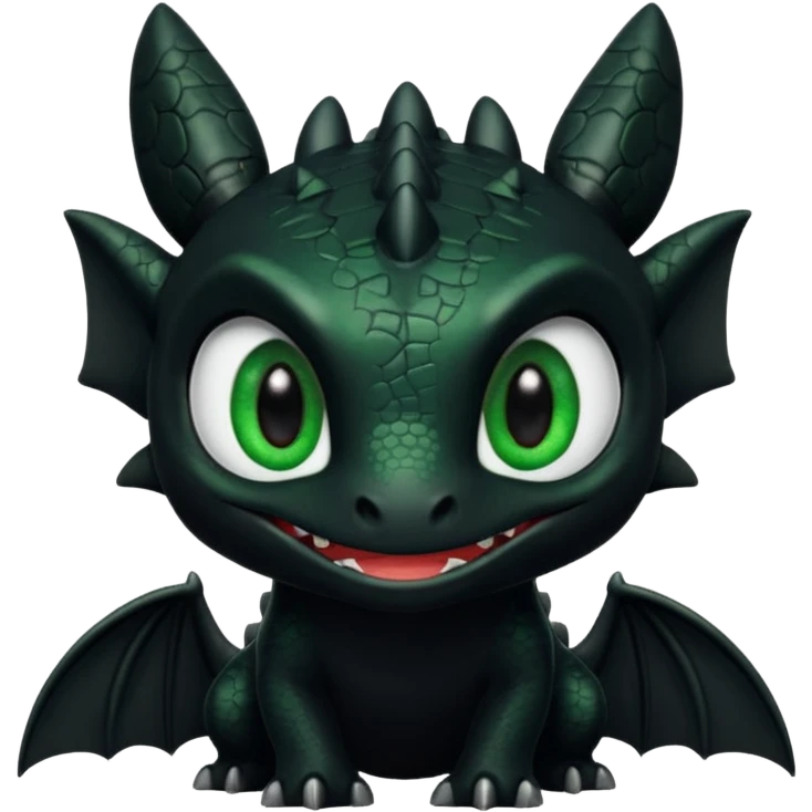 Dragon, toothless in how to train your dragon emoji