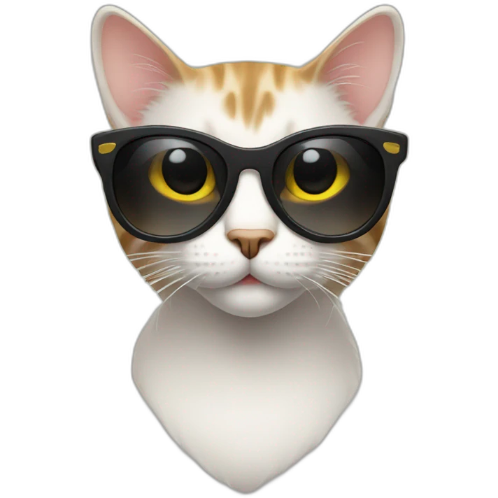 Cat with thug sunglasses emoji
