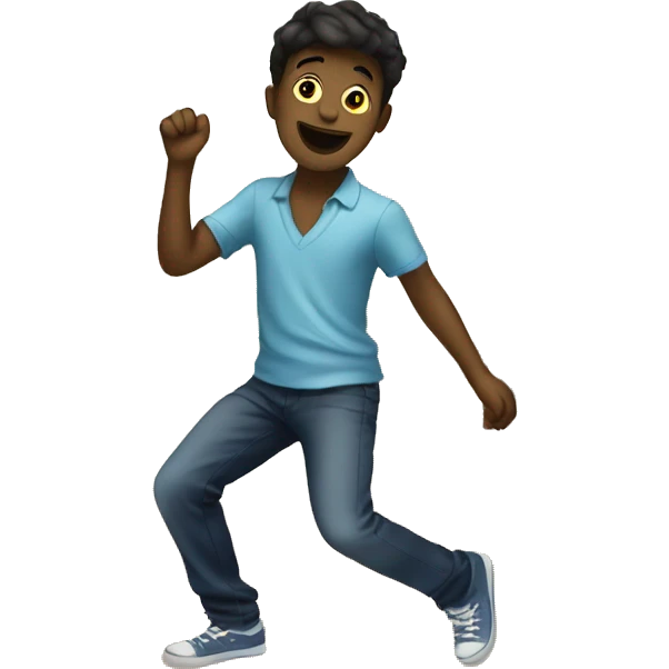 Boy dancing on the dangefloor at a party emoji