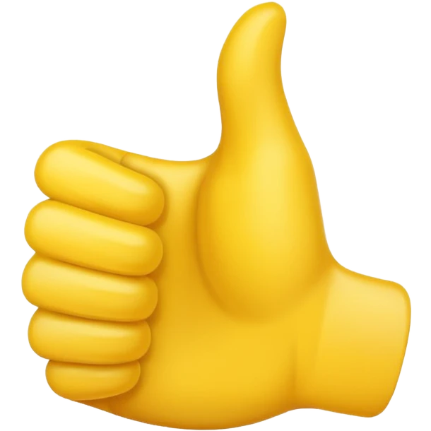 thumbs up emoji, positive and bold emoji