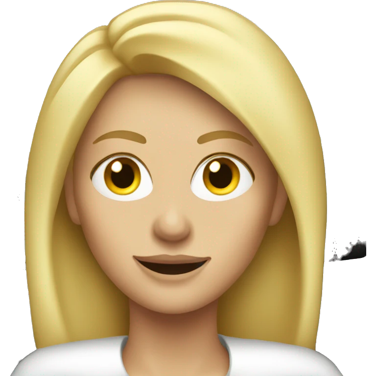 blonde woman driving emoji