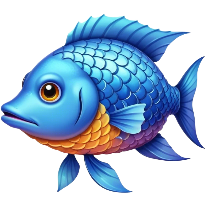 Sad fish emoji