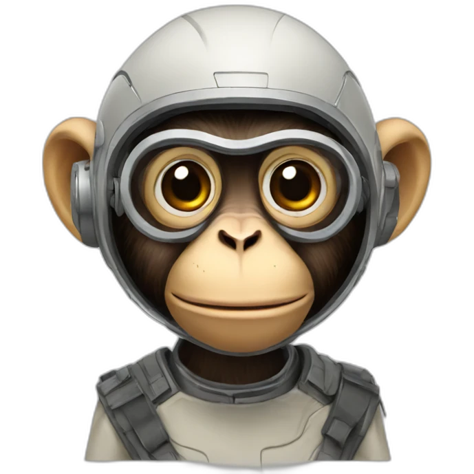 Sci-fi monkey emoji