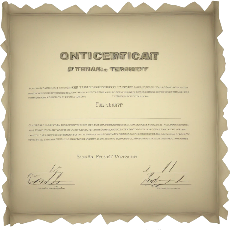paper certificate emoji