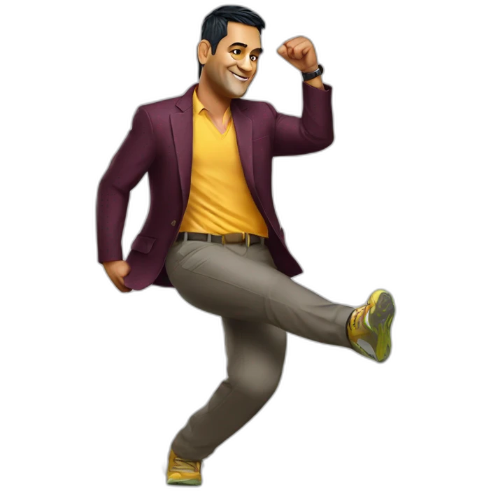 MS Dhoni dancing emoji