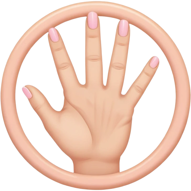 hand gesture with thumb above index finger forming a circle, middle finger and ring finger intertwined, pinky finger slightly spaced out emoji