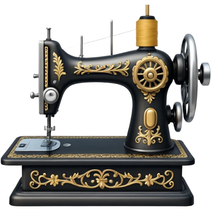 an old fashioned sewing machine emoji