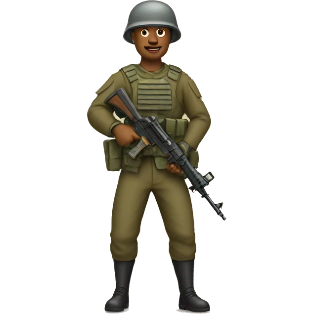 Soldat tenant un fusils  emoji