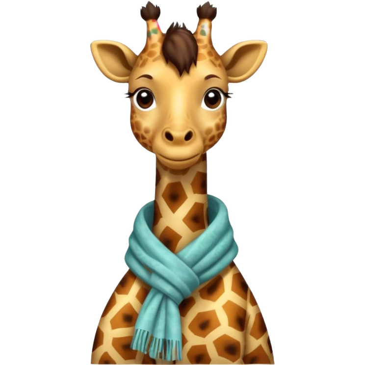 Giraffes with Scarves emoji