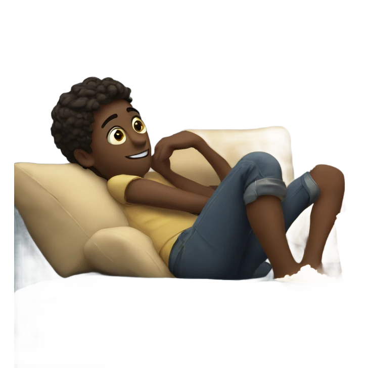 Relaxing watching a movie emoji