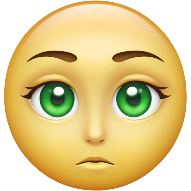 Green eyes emoji emoji