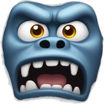 Scared yeti emoji