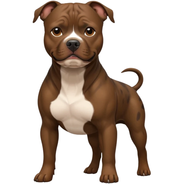 dark brown brindle staffordshire bull terrier emoji