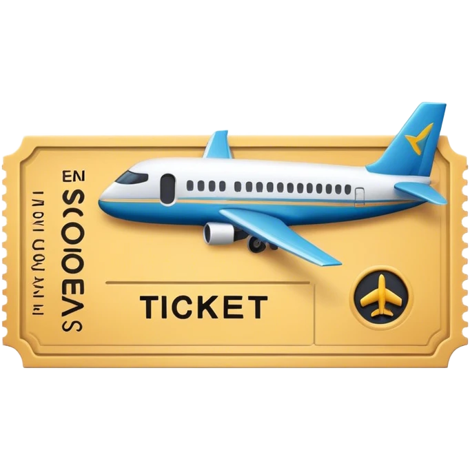 emoji de boleto de avión emoji