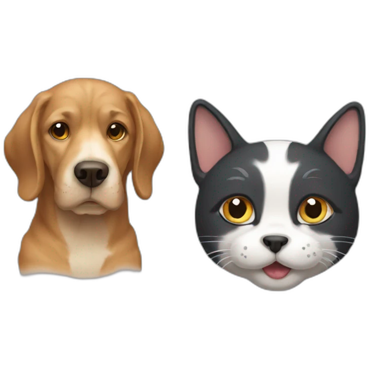 dog with cat emoji