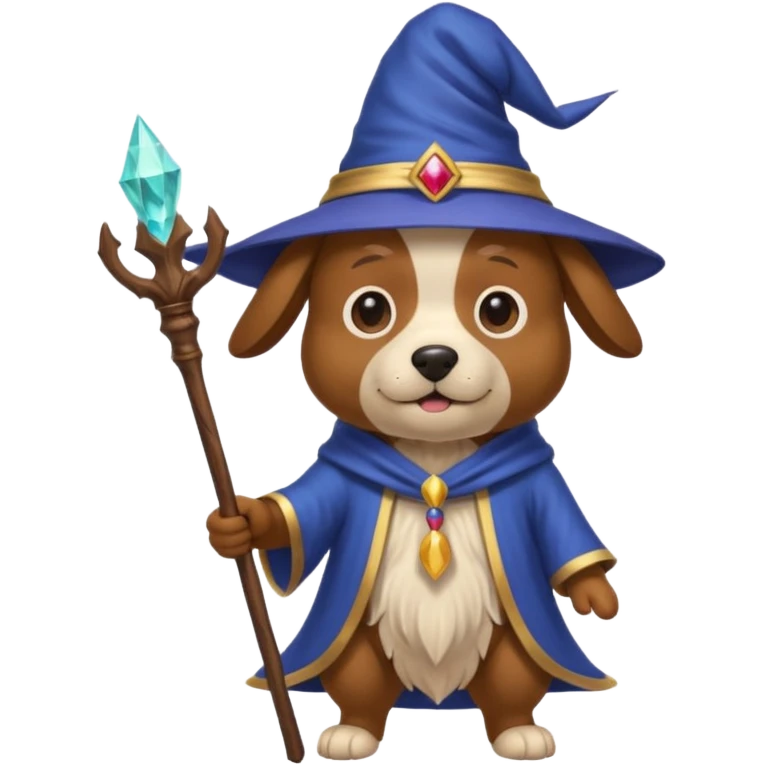 Dog wizard emoji