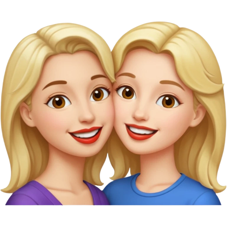 👩+👩+😚 emoji