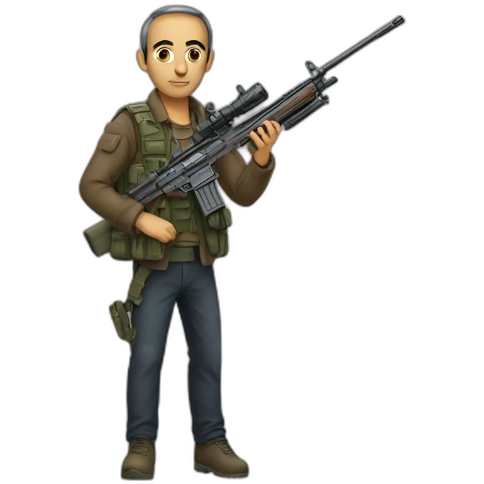 Zemmour with a rifle emoji