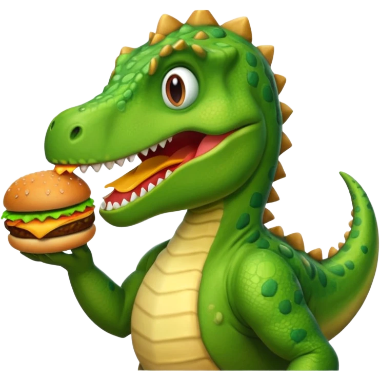 Dinosaur at McDonald’s emoji
