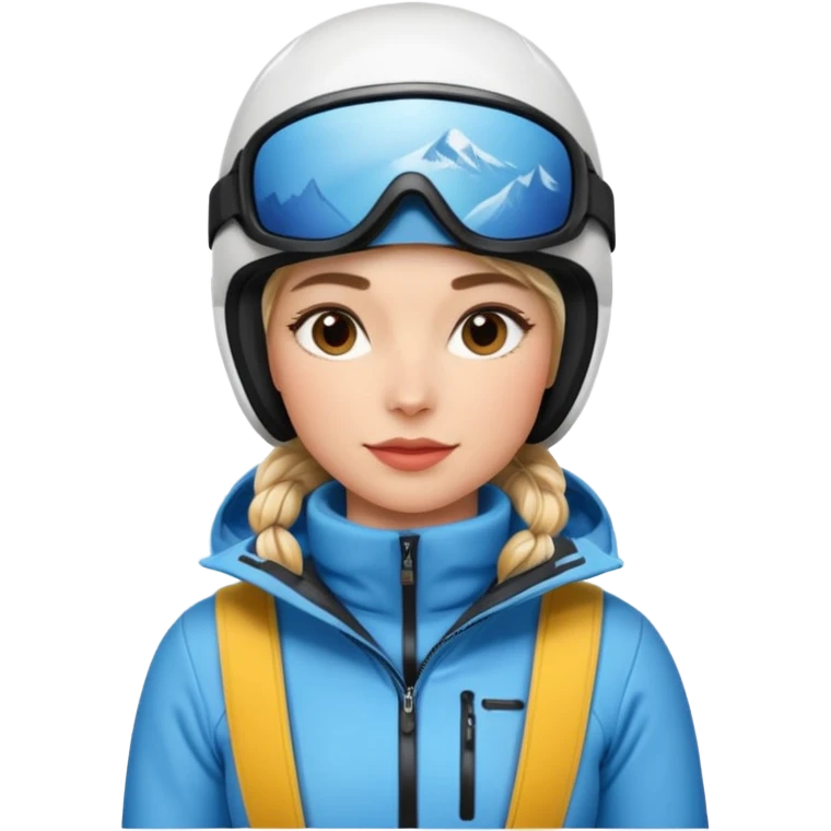 Woman Skiing, Matterhorn emoji