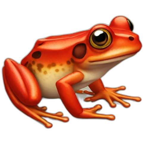 Red frog emoji