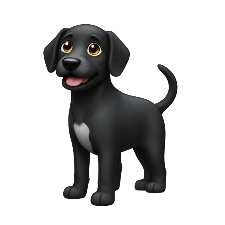 Perro negro emoji