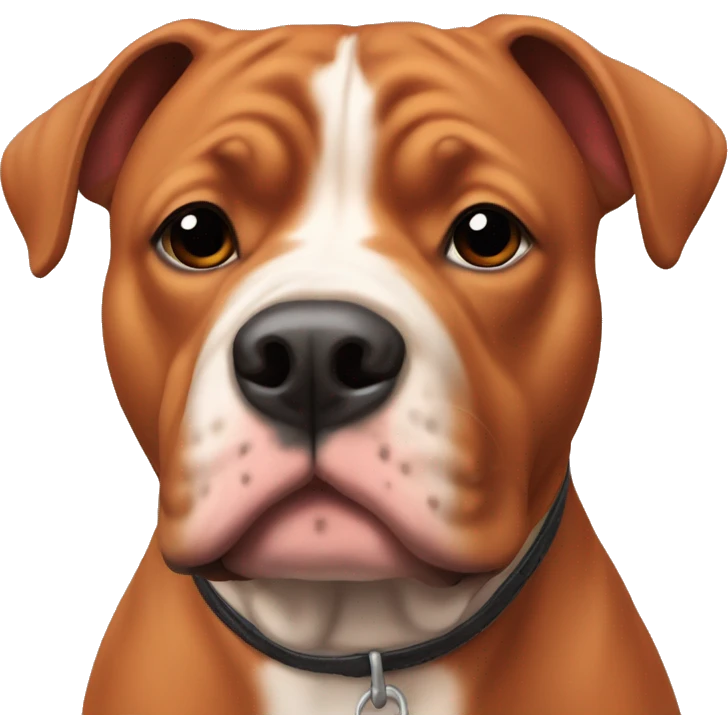 Red staffordshire bullterrie emoji
