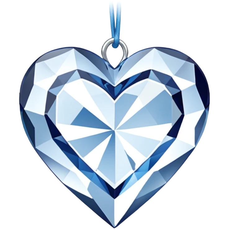Hanging crystal heart suncatcher emoji