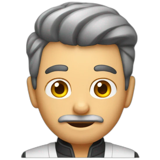 hombre calvo cocinando emoji