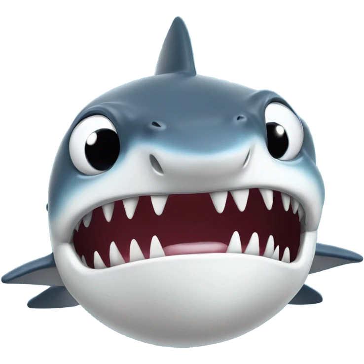 requin avec une étoile sur l'oeil emoji