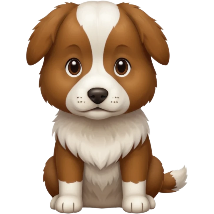 Chien Épagneul breton assis  emoji
