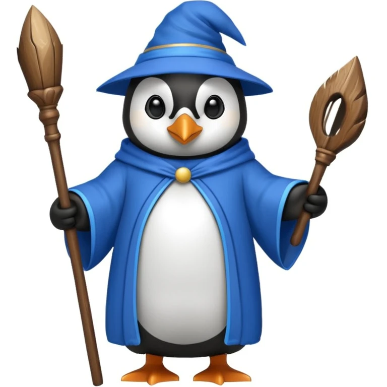 Penguin Wizard emoji