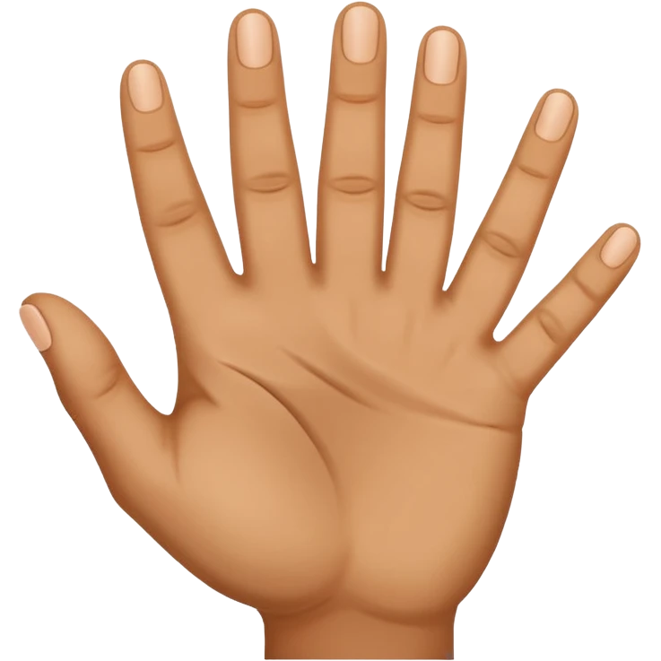 a finger holding up 3 fingers emoji