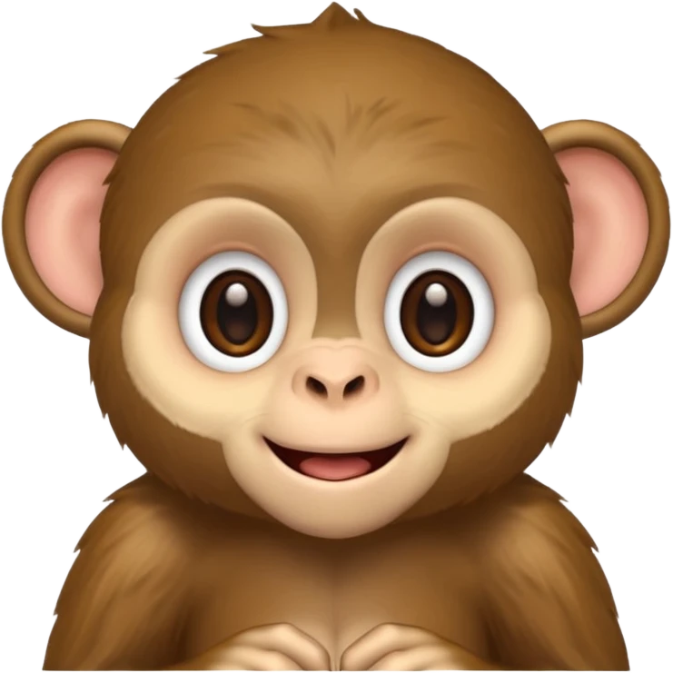 a cute monkey 18x12 pixels emoji
