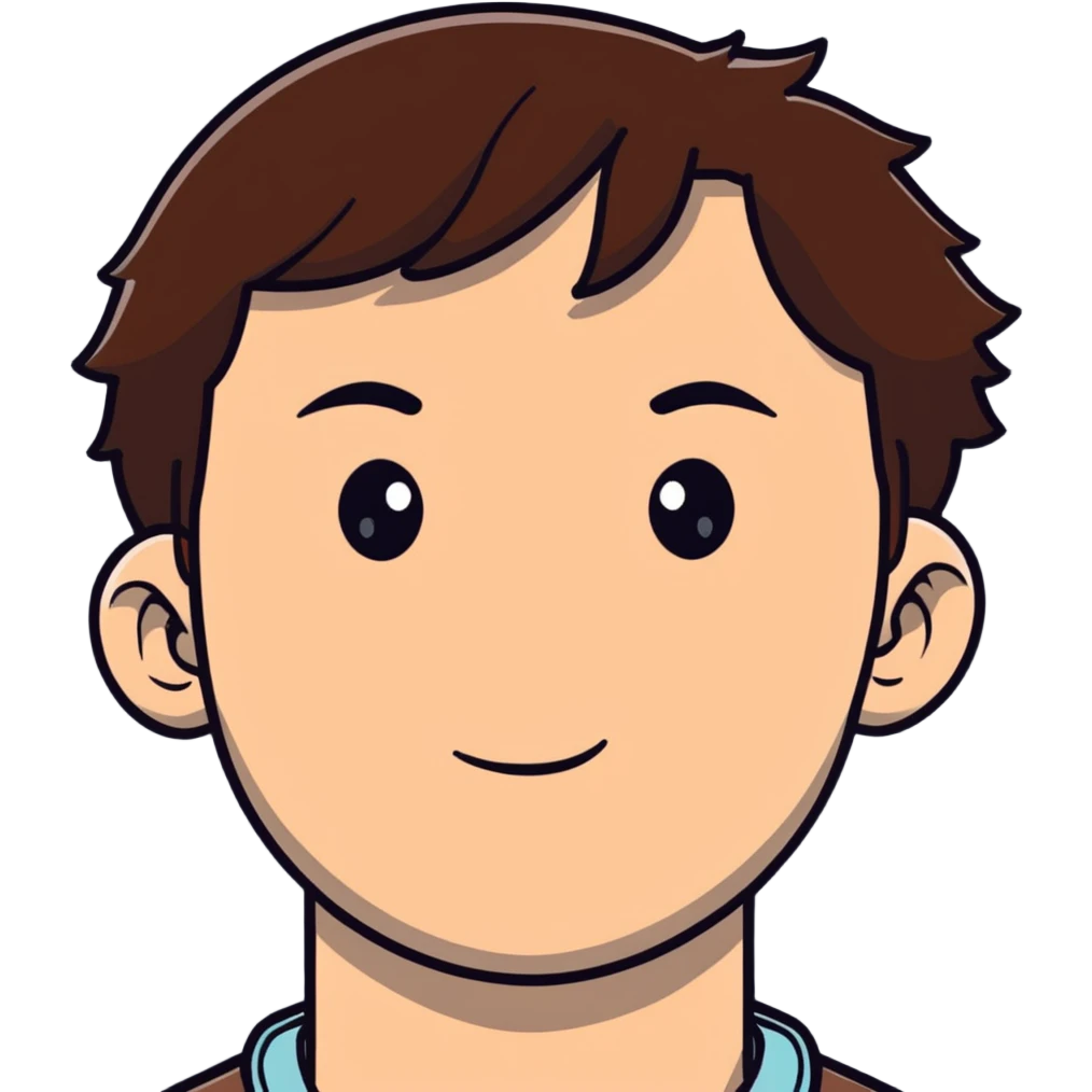 Polish man with medium length brown hair and freckles around his left eye emoji