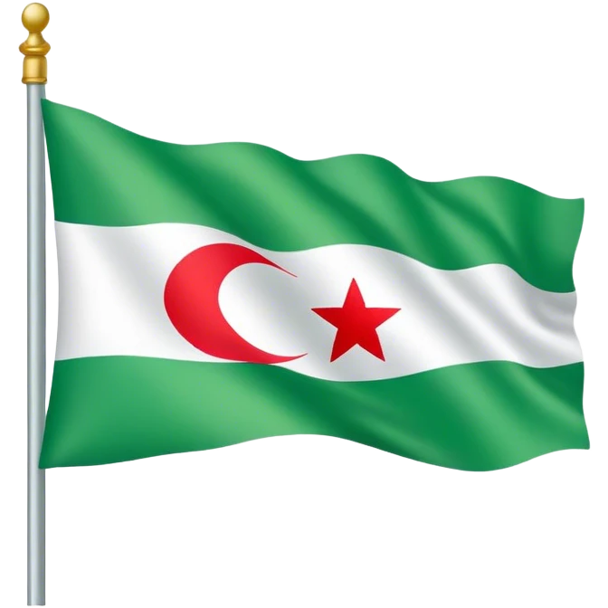 the green syrian flag emoji